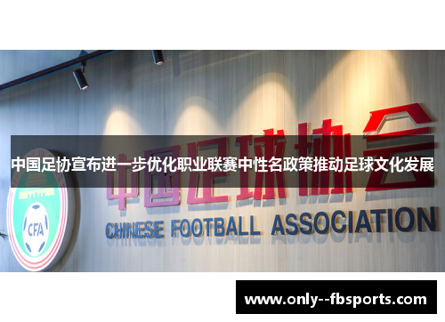 中国足协宣布进一步优化职业联赛中性名政策推动足球文化发展